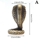 Cobra Small Ornaments Solid Brass Snake Tea Table Antique Small Copper Pieces Copper Carvings Handles Copperware Incense Burner