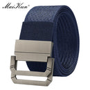 Maikun Nylon Belts For Men Army Tactical Men's Belt Double Rappelling Buckle