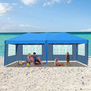 3 X 6m Waterproof Pop Up Gazebo Outdoor Pavilion Tents Four Sides 420D Oxford Cloth Rainproof Canopy Tent for Wedding