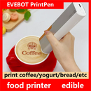 EVEBOT Printpen Food-Specific Handheld Printer Bread Coffee Milk Tea Biscuit Pattern Logo Smart Portable Mini Small Print