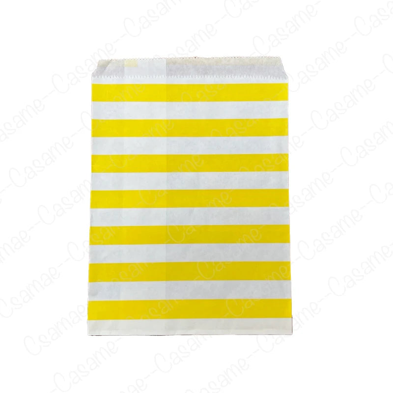 50 pcs 5x7 inch Paper Bag Four Leaf Clover Polka Dot Wavy Kraft Paper Bag Mixed Cookies Candy Gift Wrapping Bag For Christmas