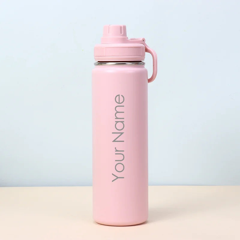 Personalised Gift 304 Stainless Steel Insulated Water Bottle 600ml 700ml 800ml Tumbler Flask