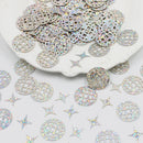 100pcs disco themed party confetti, wedding, birthday, single woman, bride, gift giving party, engagement decoration