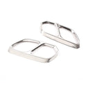 For Volkswagen Touareg 2019-2022 Stainless Steel Black Car Exhaust Muffler  Exhaust Pipe Cover Trim Stickers Car Accessories