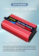 1000W-10000W Inverter 12V/24V 220V Pure Sine Wave Converter Solar Inverters With LED EU Socket