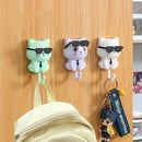 4pcs Kitten Hooks Cartoon Cats Wall Hook Wall Hanging Hanger Rack Key Holder Home Storage Utility Wall Decoration for Clothe Hat