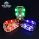 WADSN Waterproof Ladybird Lamp Tactical FAST Helmet Light Outdoor Signal Survival LED Strobe Head Lamp Hunting Security Lighting