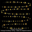 Gold 30th Happy Birthday Party Paper Banners Decorations Number 30 Year Old Circle Dots Twinkle Star Garlands Hanging Backdrops