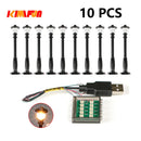 10PCS 0.8mm Pin RGB LED Building Blocks USB Lamp DIY Street Light City Electric Decorate 1X1 Brick Compatible All Brands