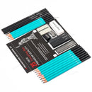 26 Pieces Professional Drawing Pencil Sketch Set Complete Artist Kit Pencil Pencil Sharpener Eraser Tools Art Supplies