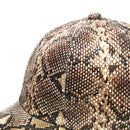 Adjustable Snake Skin Print Baseball Cap High Quality Dad Trucker Hat Men Women Anti-sun Visor Sun Caps Hip Hop Gorras Unisex