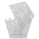 50 Pcs Laser Cut Hollow Cupcake Wrappers Baby Shower Muffin Cupcake Baking Cups Wedding Birthday Party Cake Decoration