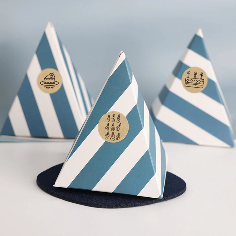 100-500Pcs Round Happy Birthday Sticker For Creativity Cute Stationery Labels Various Sticker Child For Scrapbooking