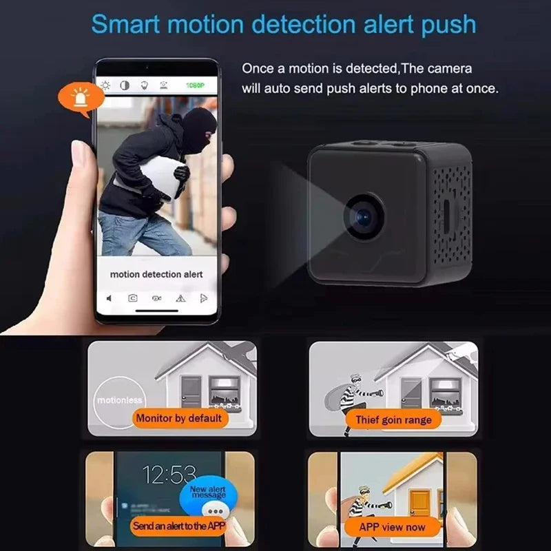 New 1080p Mini Camera Wireless Wifi Remote Monitor Camera Home Ip Camera Motion Detection Recorder Super-long Battery Life