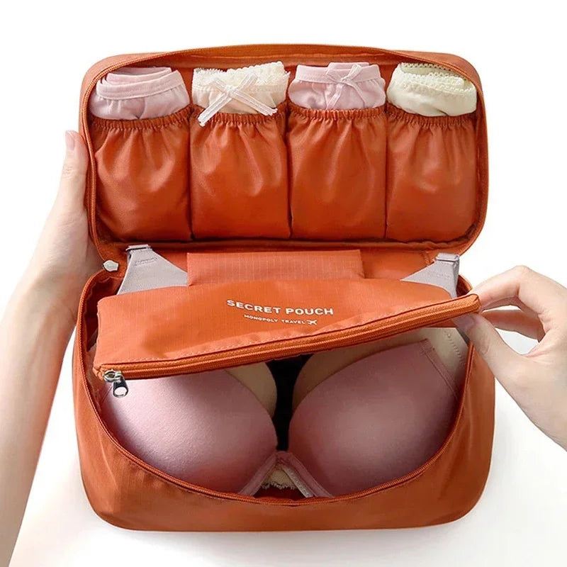 Travel Bra Organizer Underwear Storage Bag Women Men Socks Cosmetics Clothes Pouch Stuff Goods Accessories Supplies Products