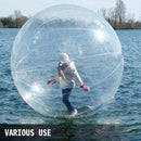 SucceBuy 2M Water Walking Ball with Air Blower Pump Inflatable PVC Zorb Ball Waterproof for Amusement Park Swimming Pool