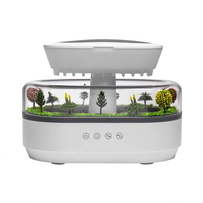 New Raindrop Aroma Diffuser with Greenery Landscape Humidification and Aromatherapy Function Suitable for Home Office Use