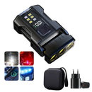 Portable Mini Keychain Light LED High Bright Flashlight Dual Light Source Outdoor Camping Fishing Multi-function Tool Torch Lamp