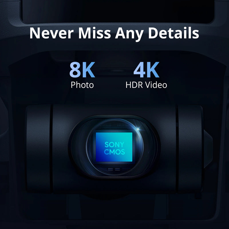 Potensic ATOM 2 3-Axis Gimbal Camera Drone 4K HDR Video, 8K Photo, Vertical Shooting, 10-KM, AI Night Shot Tracking, Under 249g