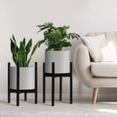 Einstellbare Höhe und erweiterbare Breite (23.37cm) Metall Pflanzenhalter mit perfektem Blumentopf Stand