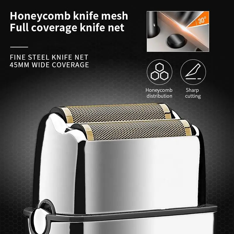 Kemei Tx5 Pro Metal Housing Barber Shop Hair Electric Shaver For Men Beard Bald Head Shaving Machine Rechargeable Electric Razor