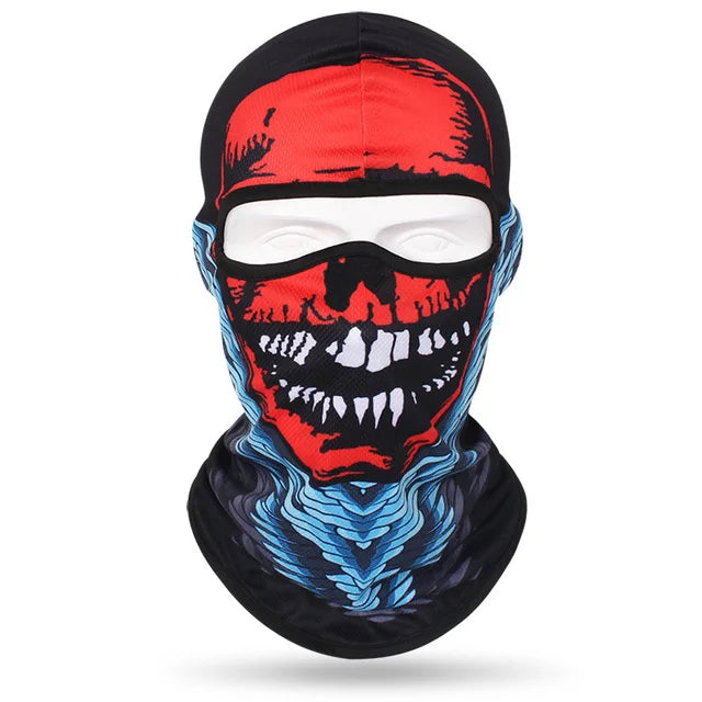 Skull Men Balaclava Ski Mask Cycling Caps Snowboard Face Cover Motorcycle Bicycle Helmet Hood Bandana Scarf Breathable Windproof