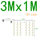 Led Icicle Curtain String Fairy Lights Christmas Lights Garland For Christmas New Year Wedding Home Room Patio Party Decoration