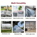Transparent Waterproof Tarpaulin Garden Rainproof Clear Poly Tarp Plant Cover Insulation Shed Cloth with Grommets