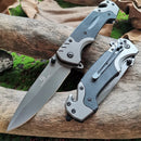 9Cr18MoV Blade Knife with Titanium G10 Handle: High-Hardness Portable Tool for Outdoor Survival & Self-Defense