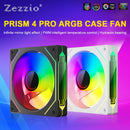 PRISM 4 PRO Computer Chassis Fan 120mm ARGB 12V 4Pin PWM Cooling Fan 5V 3PIN Infinite Mirror Light Effect CPU Cooling Fan