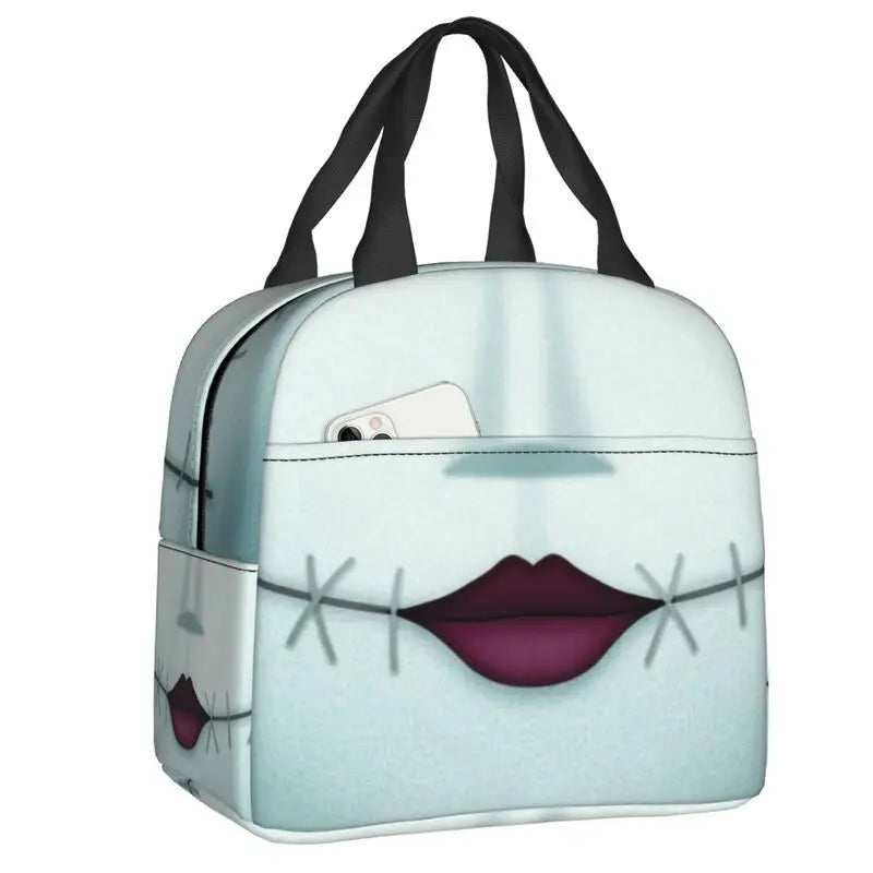 Custom Halloween Insulated Lunch Bag The Nightmare Before Christmas Portable Thermal Cooler Lunch Box Container Tote Bags