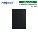 DIY Frame Only Wallpad Glass Aluminum Stainless Steel Panel 1 2 Gang Intermediate Reset Switch Brazil Socket 118*75mm