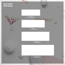 50pcs Personalized Wedding Stickers, Custom Transparent Wedding Stickers, Rectangular Stickers for Name Date, Label Sticker