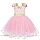 Minni Mouse Baby Girls Dress Fancy Birthday Party Cosplay Costume Polka Dot Cute Carnival Party Easter Costume for 1-5 Years