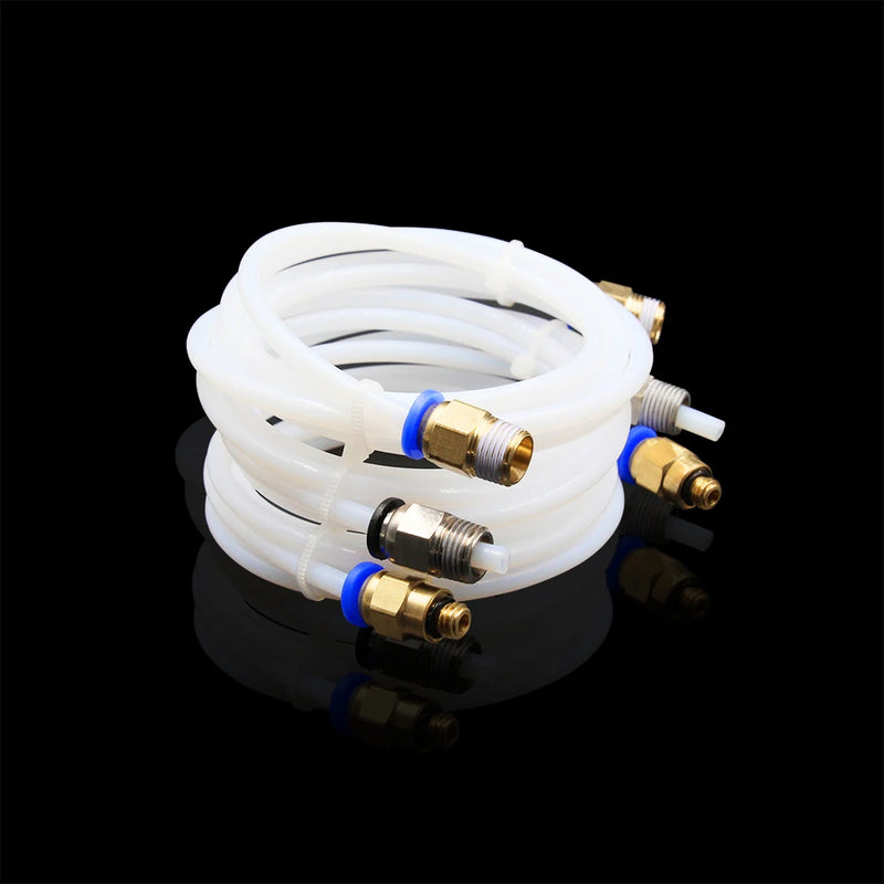 1 Meter 3D Printer Imported Clear / White PFA PTFE Tube PiPe J-head Hotend RepRap Rostock Bowden Extruder 2x3 2x4 3x4 4x6