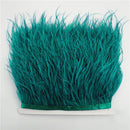 Wholesale Colorful Ostrich Feather Trims Width 8-10cm Natural Plume Ribbon Fringe for Needlework and Handicraft Skirt Decoration