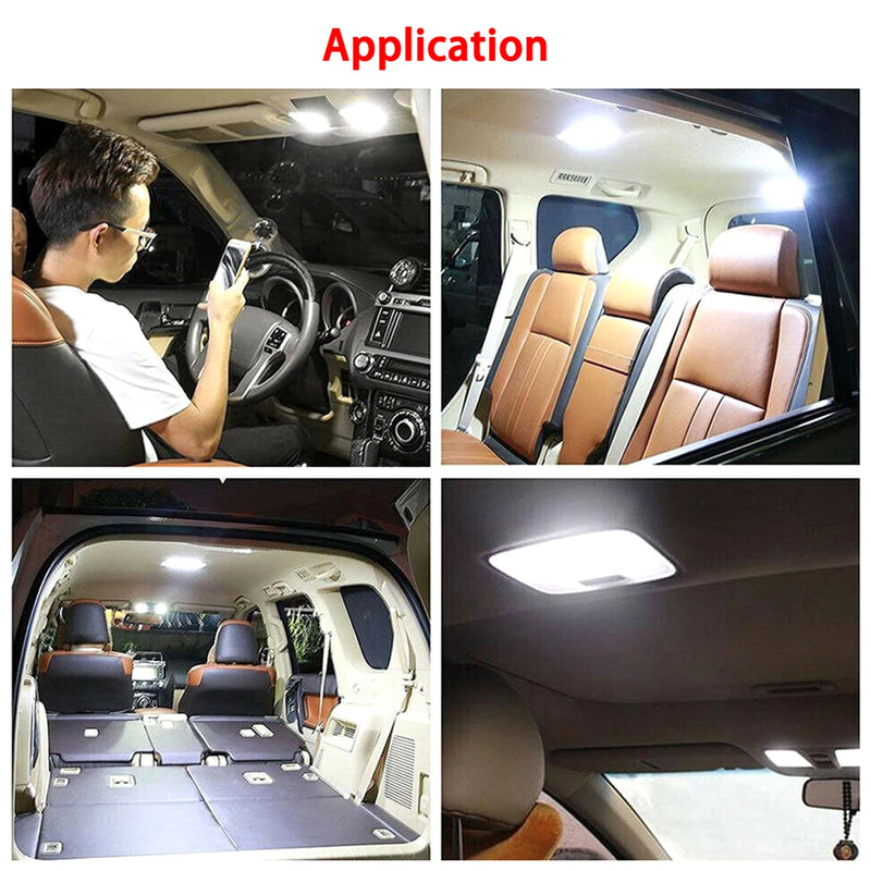 Car Interior Roof Lights 12V 36 LED Bulbs White Vehicle Ceiling LED Lighting Lamp Car Dome Reading Light with On/Off Switch Hot