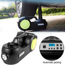 SucceBuy 5 Ton 12V Electric Car Jack Kit + Impact Wrench Light Portable Hydraulic Jack 13.5-36 CM Tire Lifting Car Repair Tool