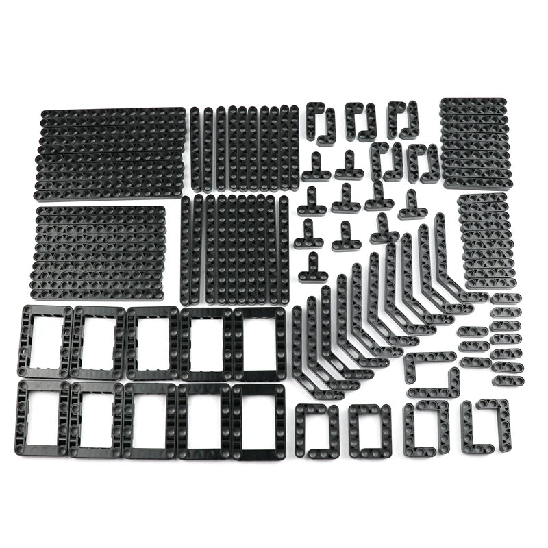 Hot Sales Technical Parts Liftarm Beam 12 Sizes Mixed MOC Bricks Building Blocks DIY Toys for Kid Boys Bulk Set 120pcs