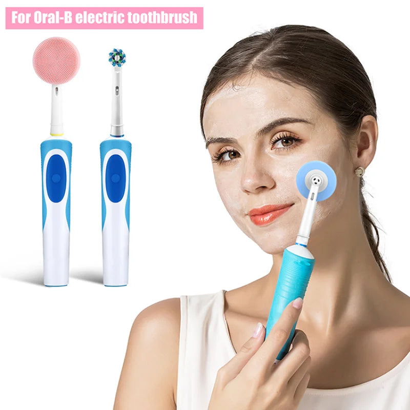 New Electric Facial Cleansing Brush Toothbrush Head Replacement Brush Heads Ultrasound Cleansing Head Face Skin Care for Oral-B