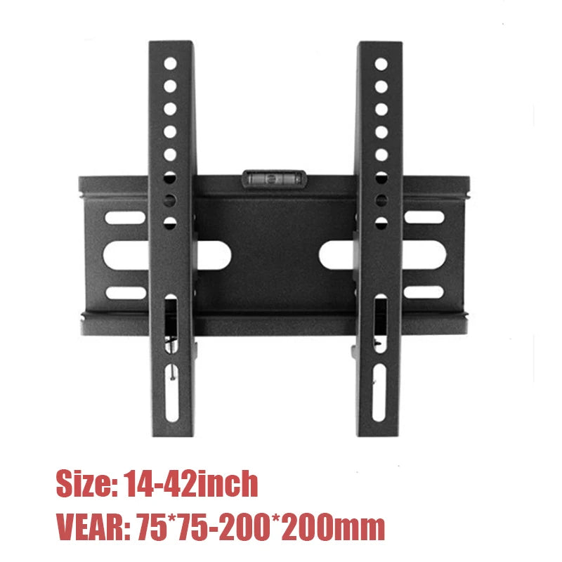 TV Wall Mount Fixed for Most 14-42" LED, LCD and Plasma Flat/Curved TVs with Max VESA 200X200 Space Saving Universal TV Bracket