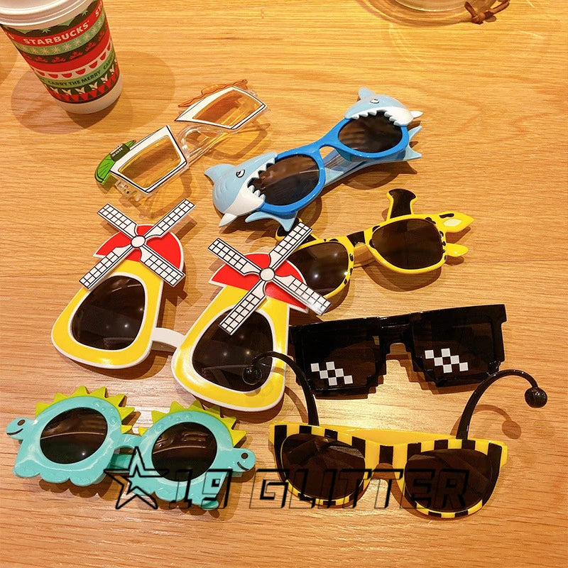 Summer Children Cute Dinosaur Cartoon Sunglasses  Outdoor Sun Protection Sunglasses Baby  Shade Glasses Kid UV400 Sunglasses