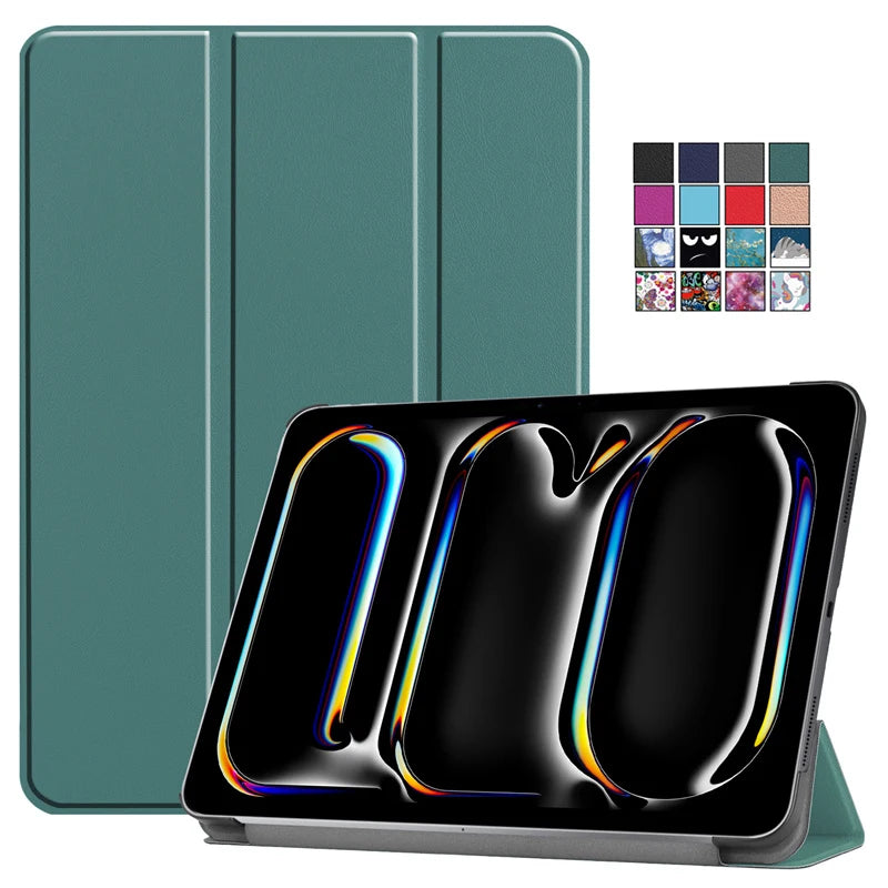 For iPad Pro 11 2024 Case Folding Stand Magnetic Smart Cover for Funda iPad Pro 11 Inch 5th Generation 2024 Case Auto Sleep/Wake