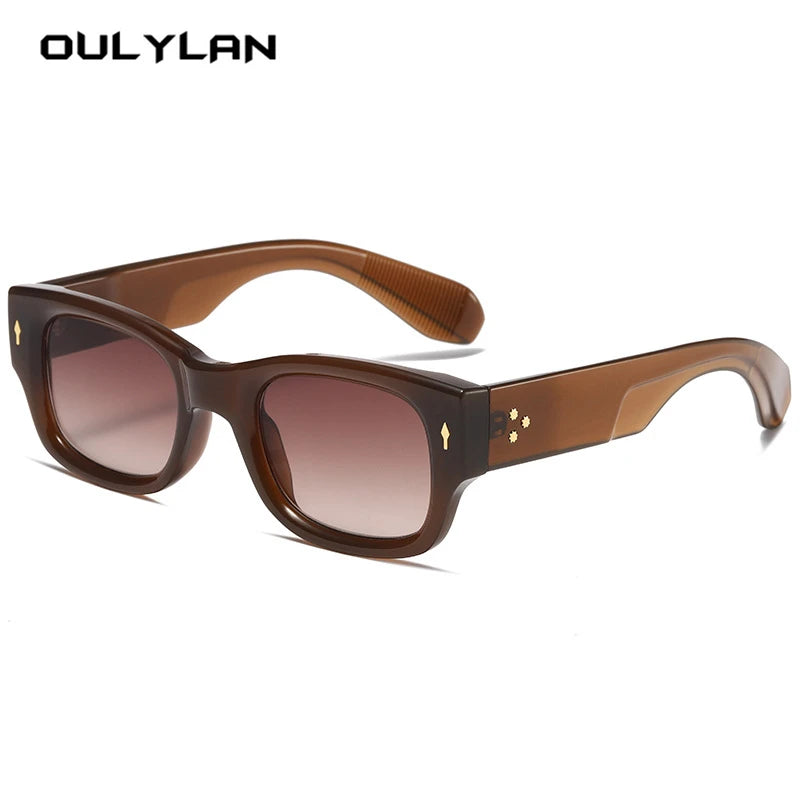 OULYLAN Square Sunglasses for Men Luxury Brand Designer Sunglasses Women Vintage Oversize Sun Glasses Big Frame Eeyglasses Shade