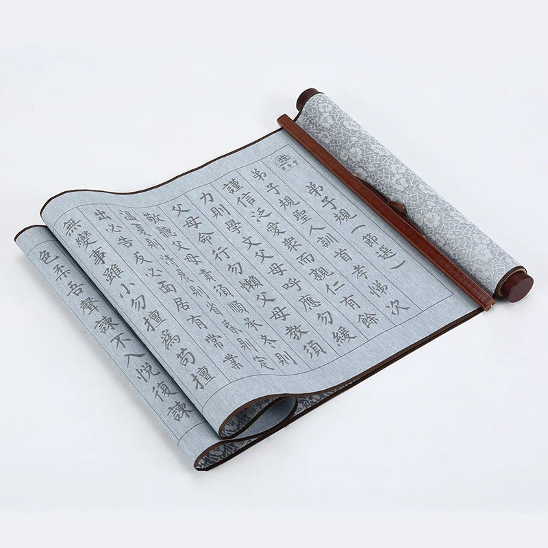 Magic Water Writing Cloth Scroll Copybook Brush Calligraphy Copybook Tao Te Ching Heart Sutra Reusable Chinese Calligraphy Paper