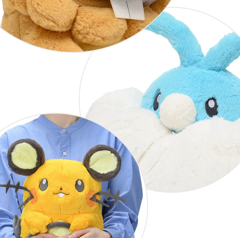 37cm Pokemon Pikachu Swablu Bidoof Dedenne Soft Hug Series Pokémon pc Pillow Stuffed Plush Doll Toy Ditto Pet Elves Gift