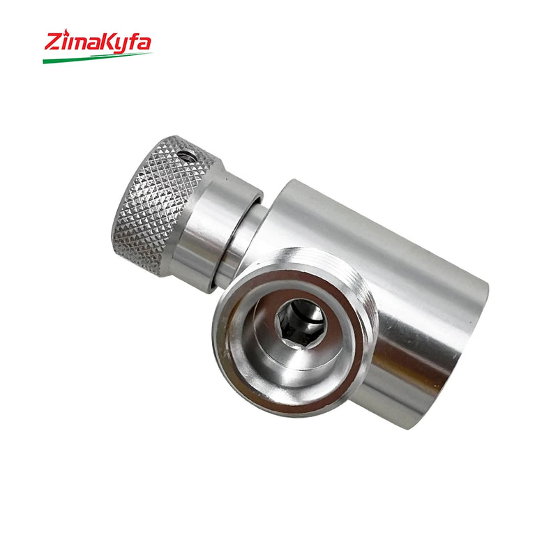 Metal Filling Adapter From Tr21-4 CO2 Gas Cylinder Tank Connector Kit for Sodastream to W21.8-14 Aquarium Homebrew Regulator