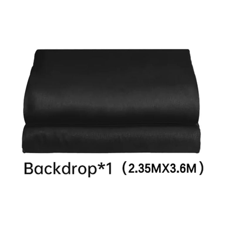 Background Stand 240CMx400CM with Green Screen Wall and Clip Photography Backdrop Frame For Living Video Recording Changing Room