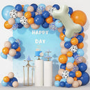 121Pcs Dog Paw Balloons & Bone Balloon Birthday Balloons Garland Arch Kit for Boys Girls Bluey Theme Birthday Party Decorations