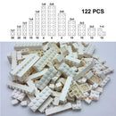 122pcs Thick Figures Bricks 12 Size DIY Building Blocks Educational Creative Size Compatible With 3001 Plastic Toys for Children